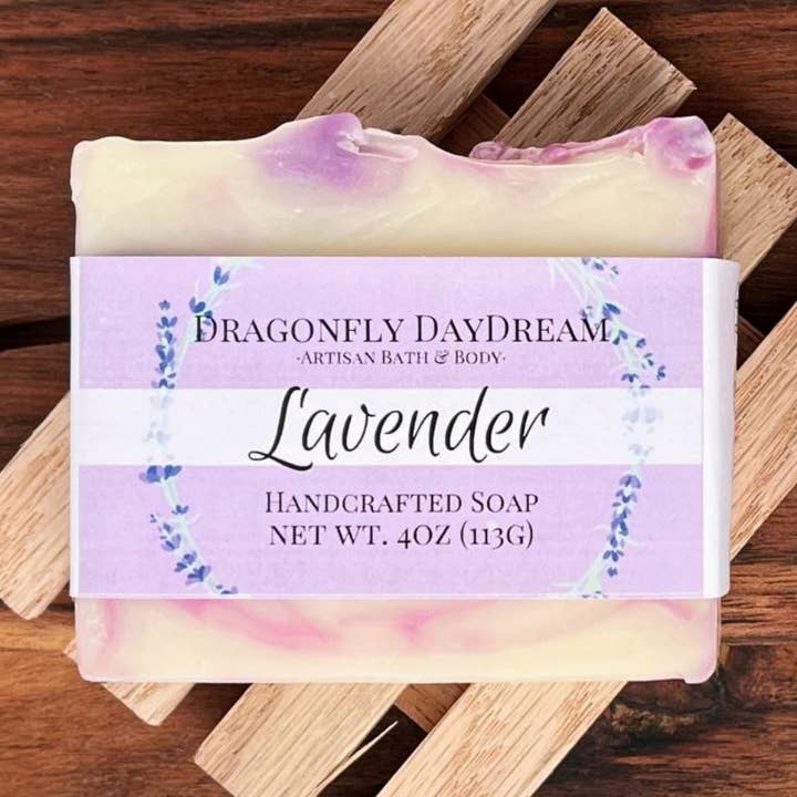 Lavender Artisan Soap for wholesale by Dragonfly DayDream