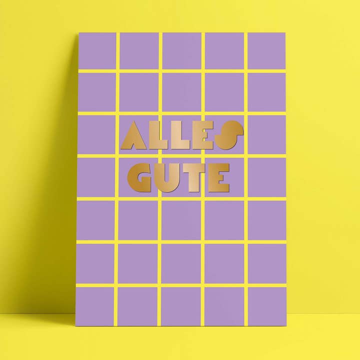 Postkarte // OroLumi Viel Glück für den Großhandel von Designfräulein