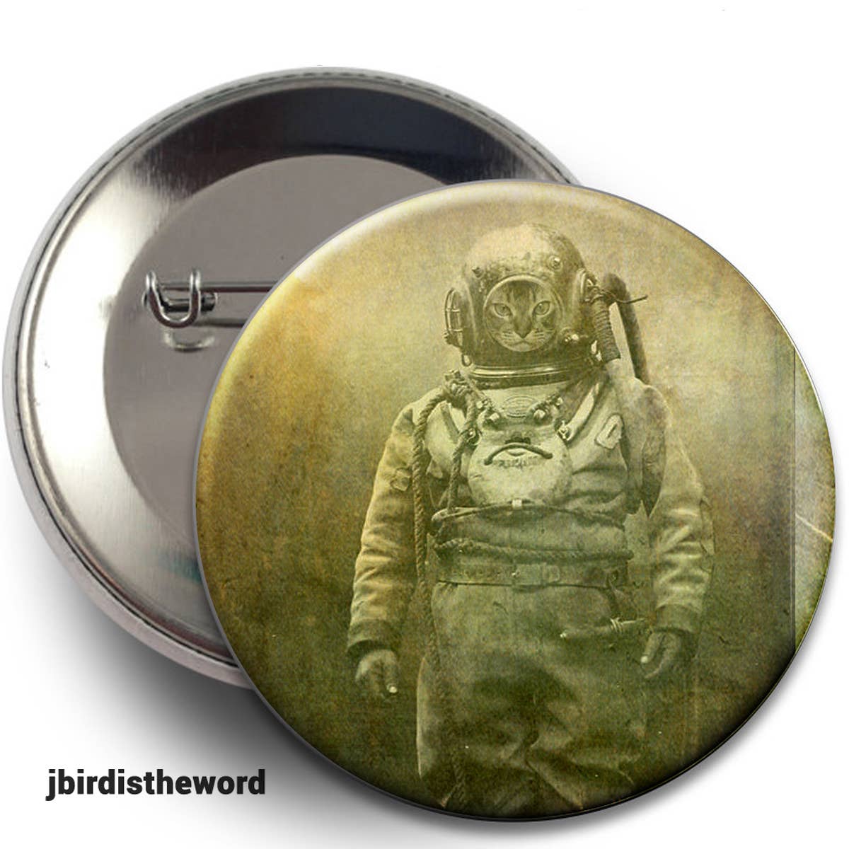 The Wild Oddisorium - Vente Épinglettes/boutons - Boutons de chat, épingles, badges, points de vente, chats drôles dans les vêtements, mignon14