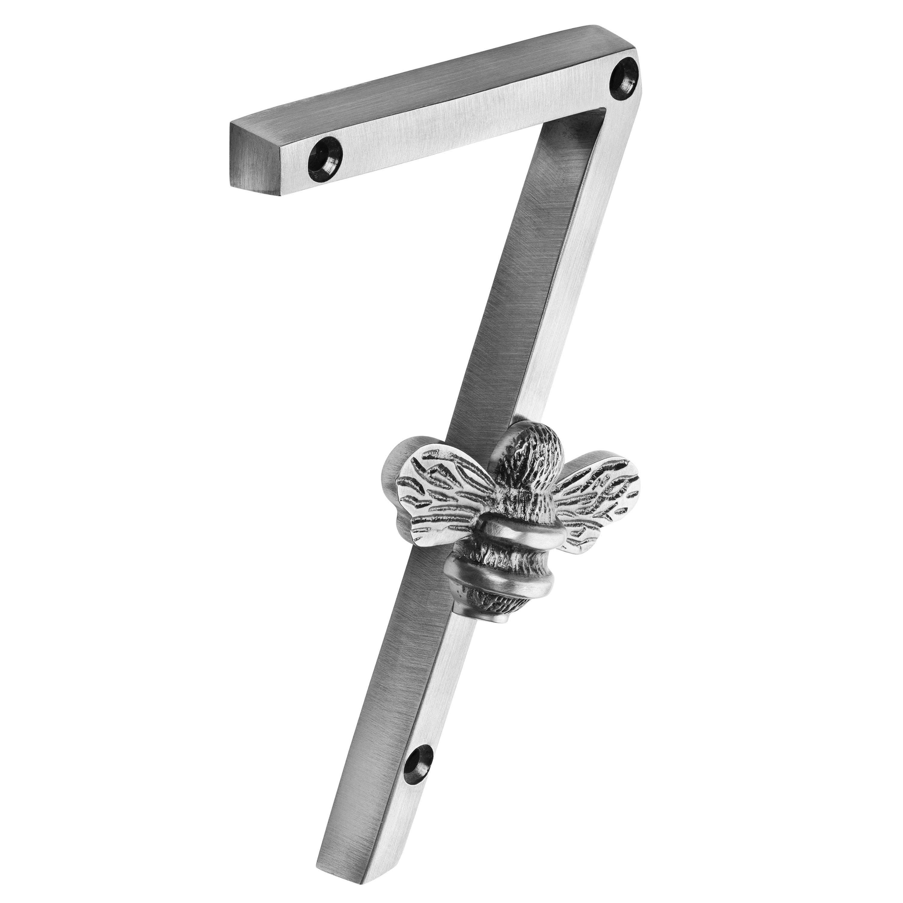 Brass bee - Vendita all'ingrosso Manopola/pomello - Numeri civici Brass bee in ottone finitura peltro con ape, altezza 13 cm14