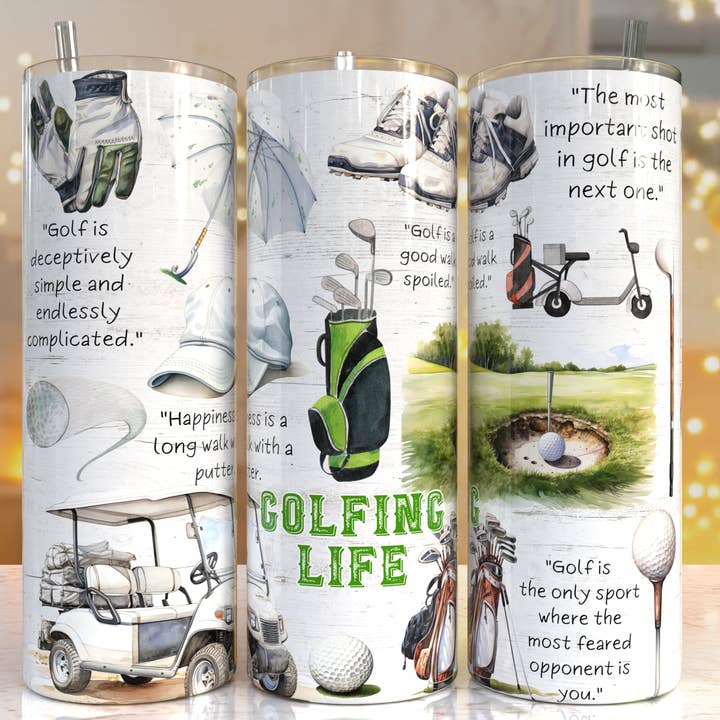 Gobelet Golfing Life pour la vente par The Potted Oasis