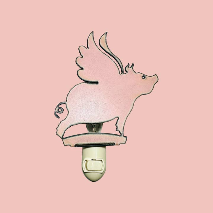 Iron Jewel – Luz noturna por atacado – Luz noturna voando porco caprichoso adolescente fazenda EUA reciclado eco3