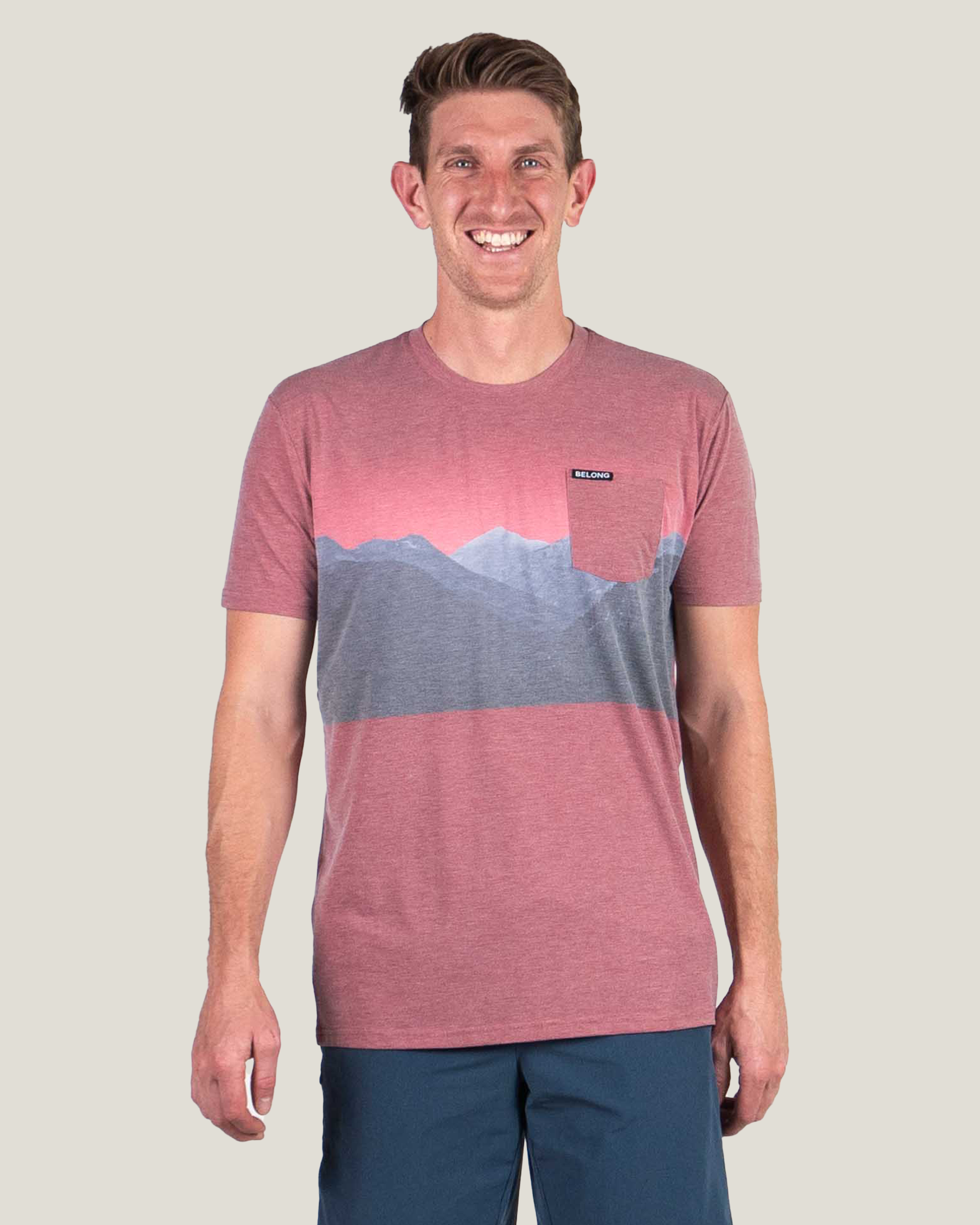 Belong Designs - Wholesale T-Shirt - Men's - Men's Graphic Traverse Tek Tee37