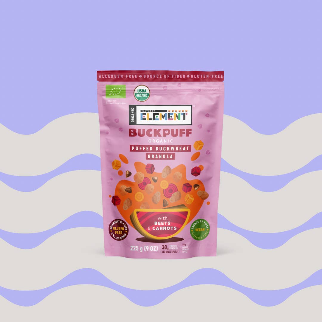 Nature's Element – wholesale Granola – Organic Grain-Free Buckpuff Granola with Beets and Carrots