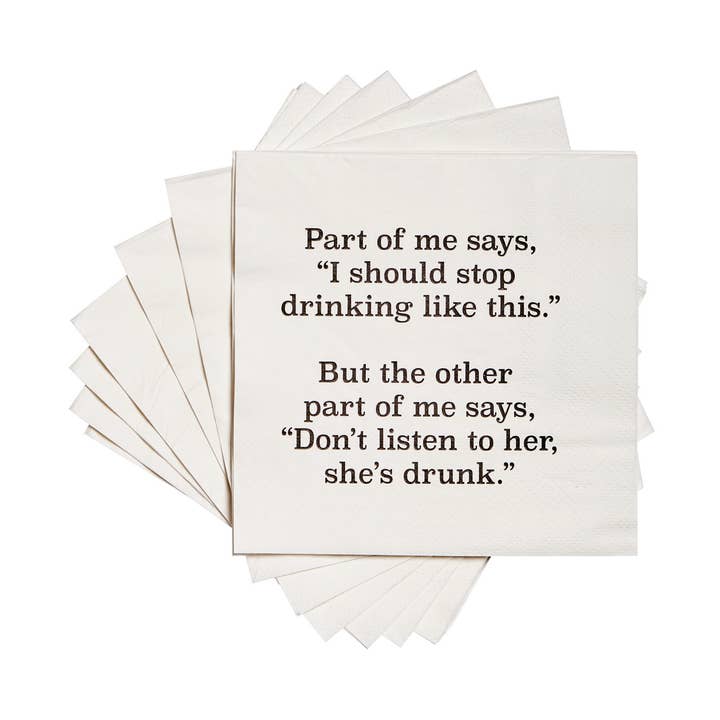 Part of me says, I should stop drinking Cocktail Napkins for wholesale by ellembee gift