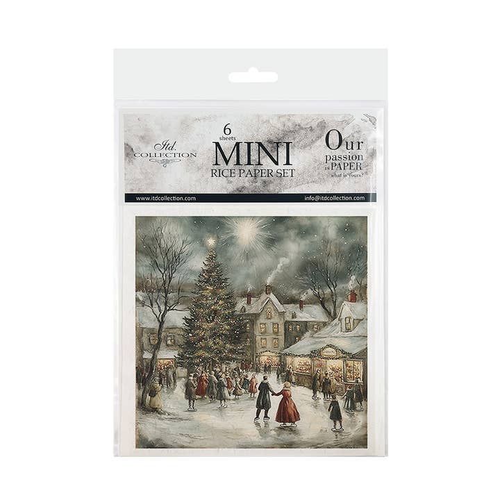 ITD Collection - Wholesale Scrapbook - RSM191 rice paper 6 different graphics 15x15 cm / 5.8x5.8 in1