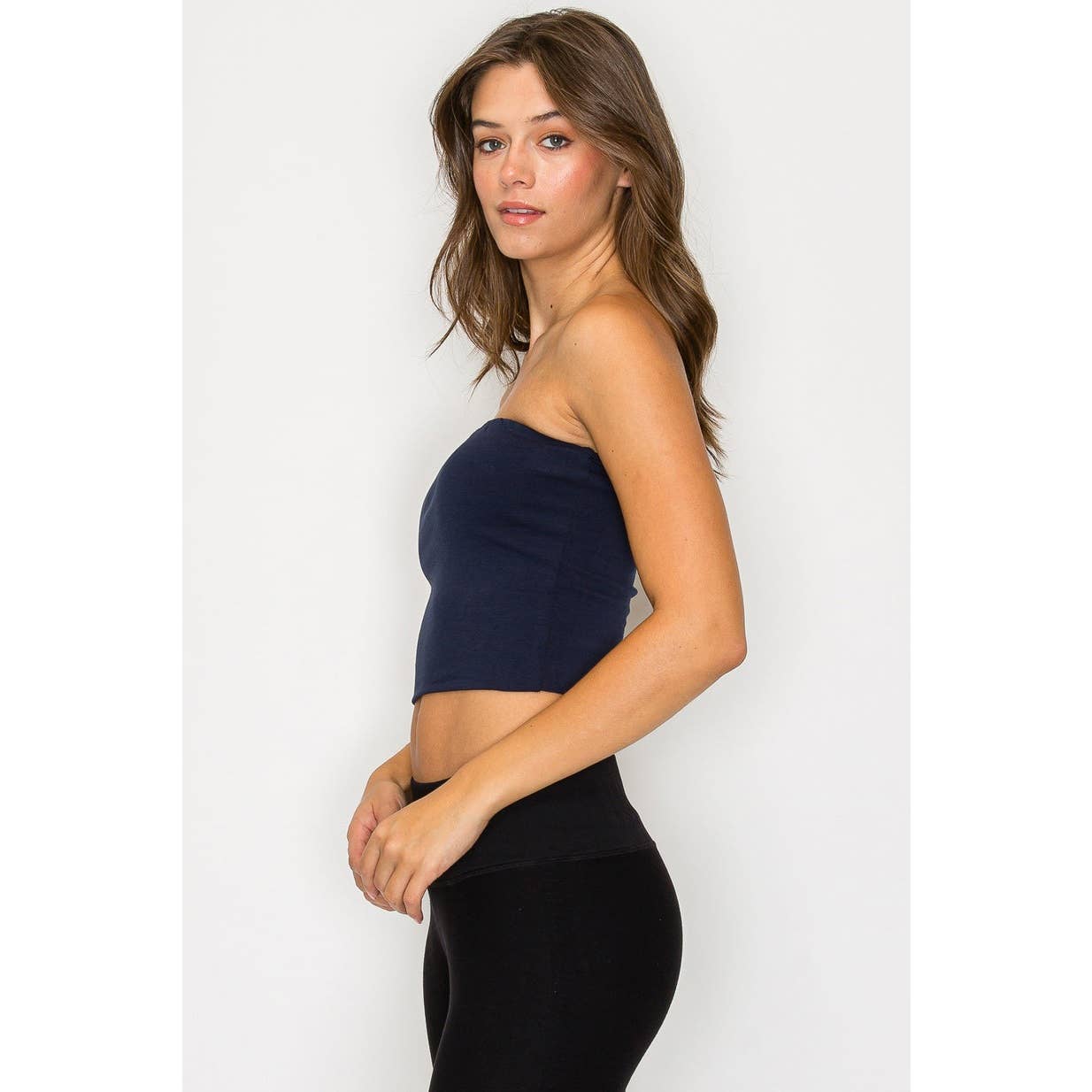 UP CLOTHING - Wholesale Tank Top - Women's - Double Layered Cropped Tube Top1