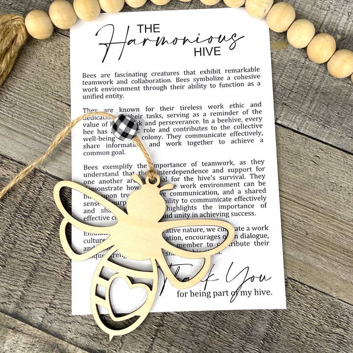 The Wristlet Bar - Wholesale Ornament - Story Ornament - Bees - The Harmonious Hive