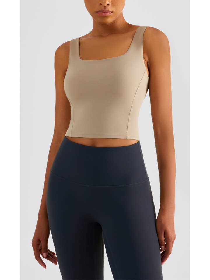 91thelabel - Wholesale Athletic Top - Women's - Grace U-Neck Molded Cup Tank Top14
