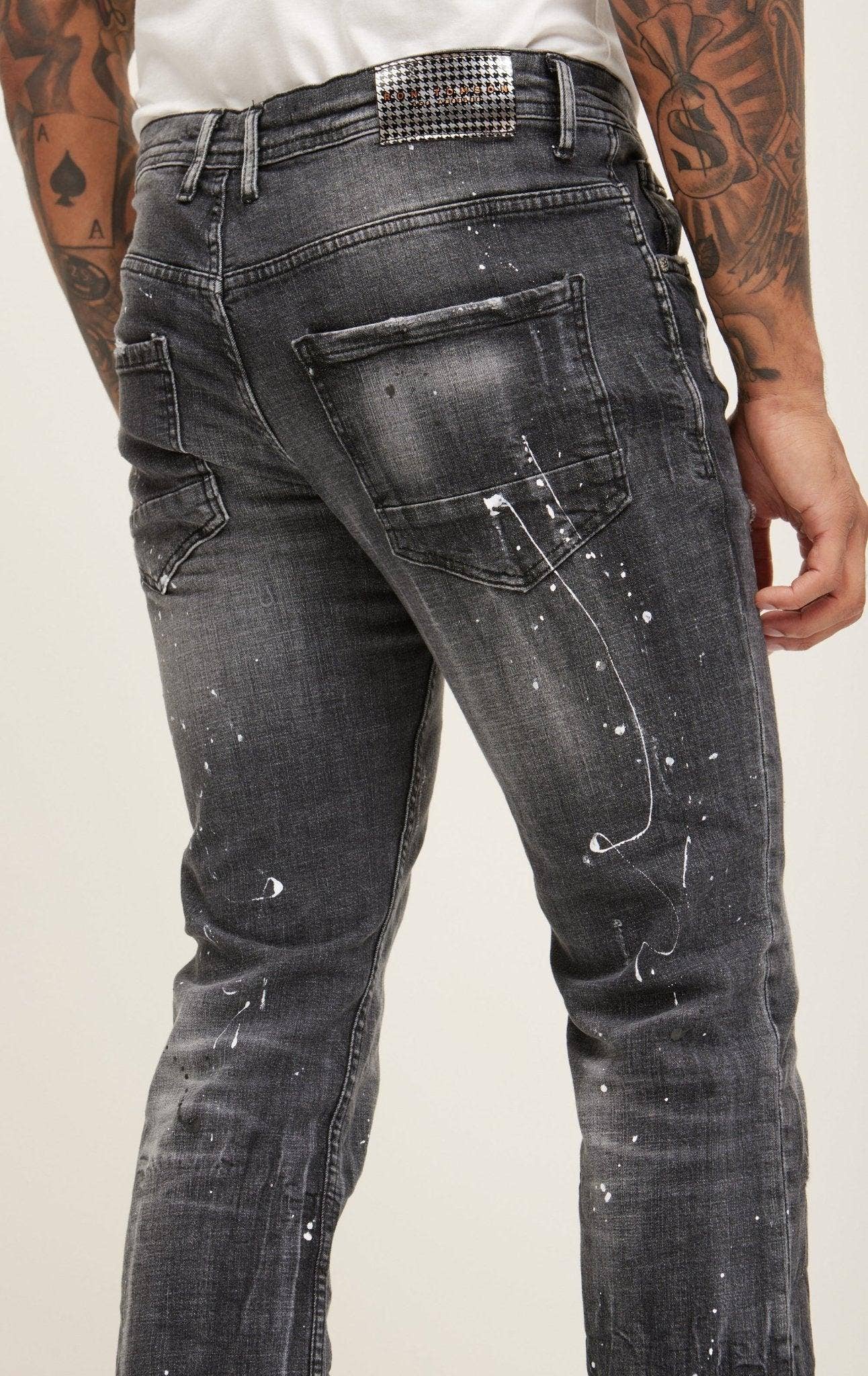 SCHWARZ Drip Denim Jeans für Herren - Schwarz für den Großhandel auf Faire6