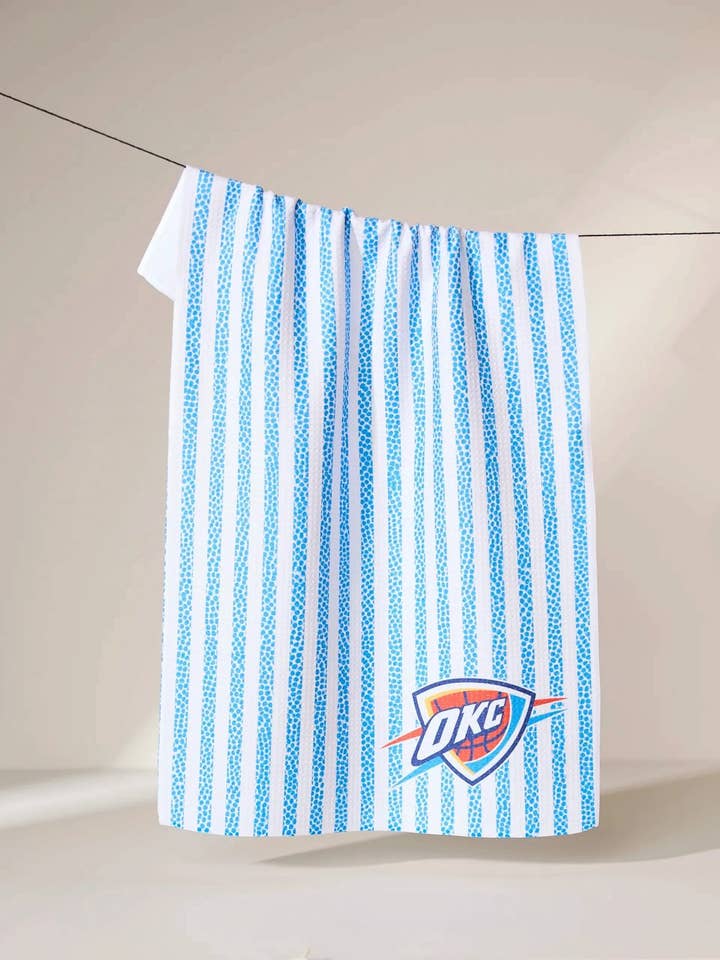 OKC Grip Stripe Tea Towel for wholesale by Geometry