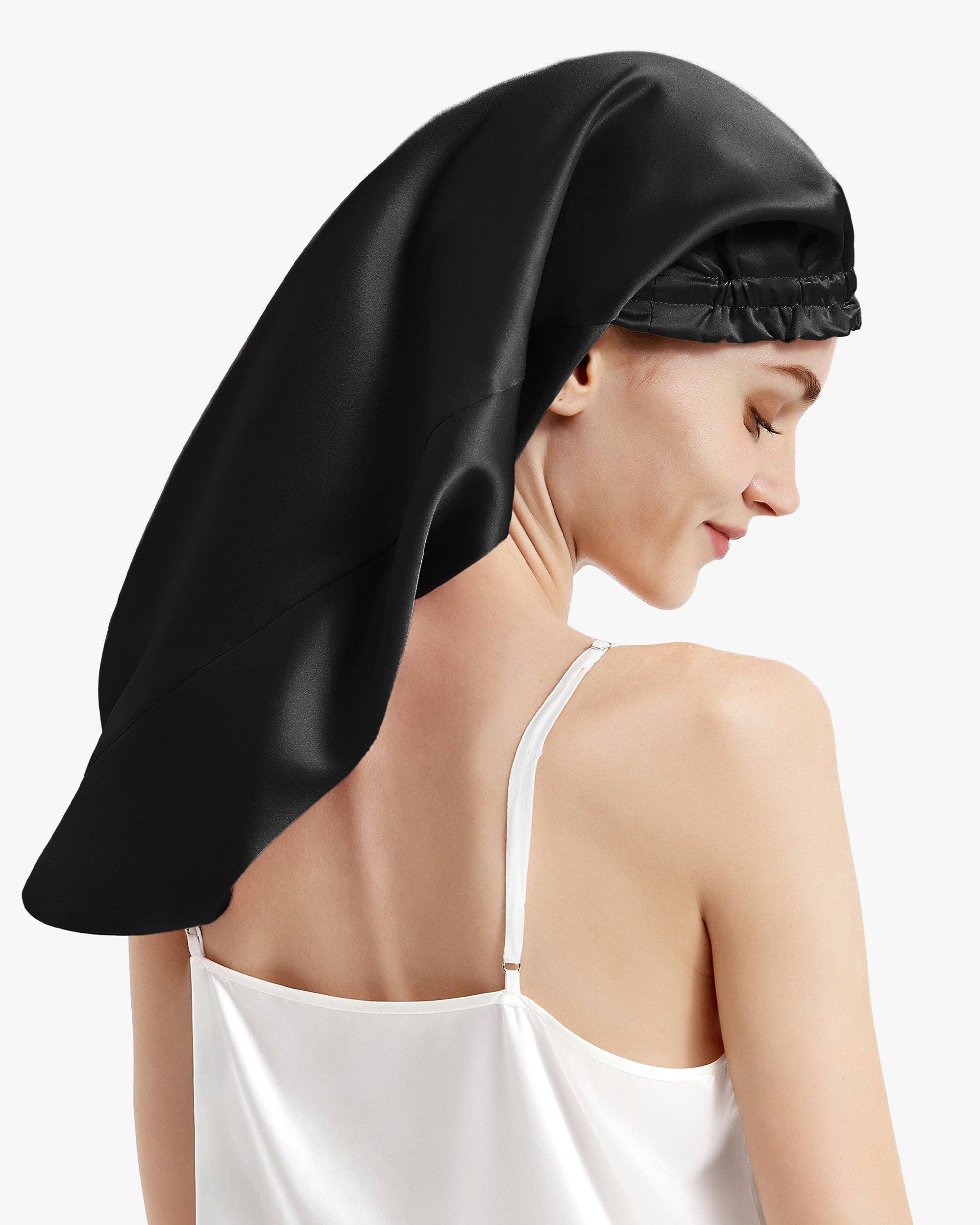 MommeSilk - Wholesale Sleep Cap / Bonnet - Women's - 22 MM - Pure Long Silk Hair Bonnet5