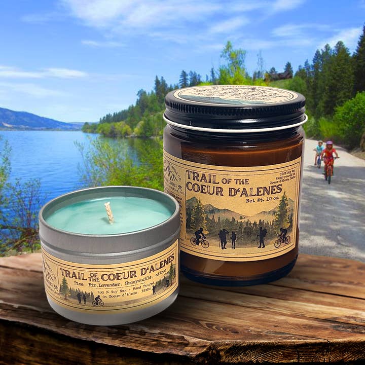 Trail of the Coeur d'Alenes | North Idaho Candles | USA MADE for wholesale by Wanderlust Folk