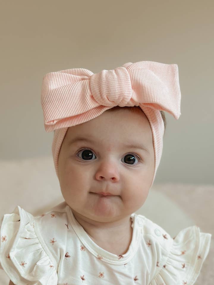 Cinta para la cabeza Ivy - Melocotón para venta al por mayor de Elke & Indigo