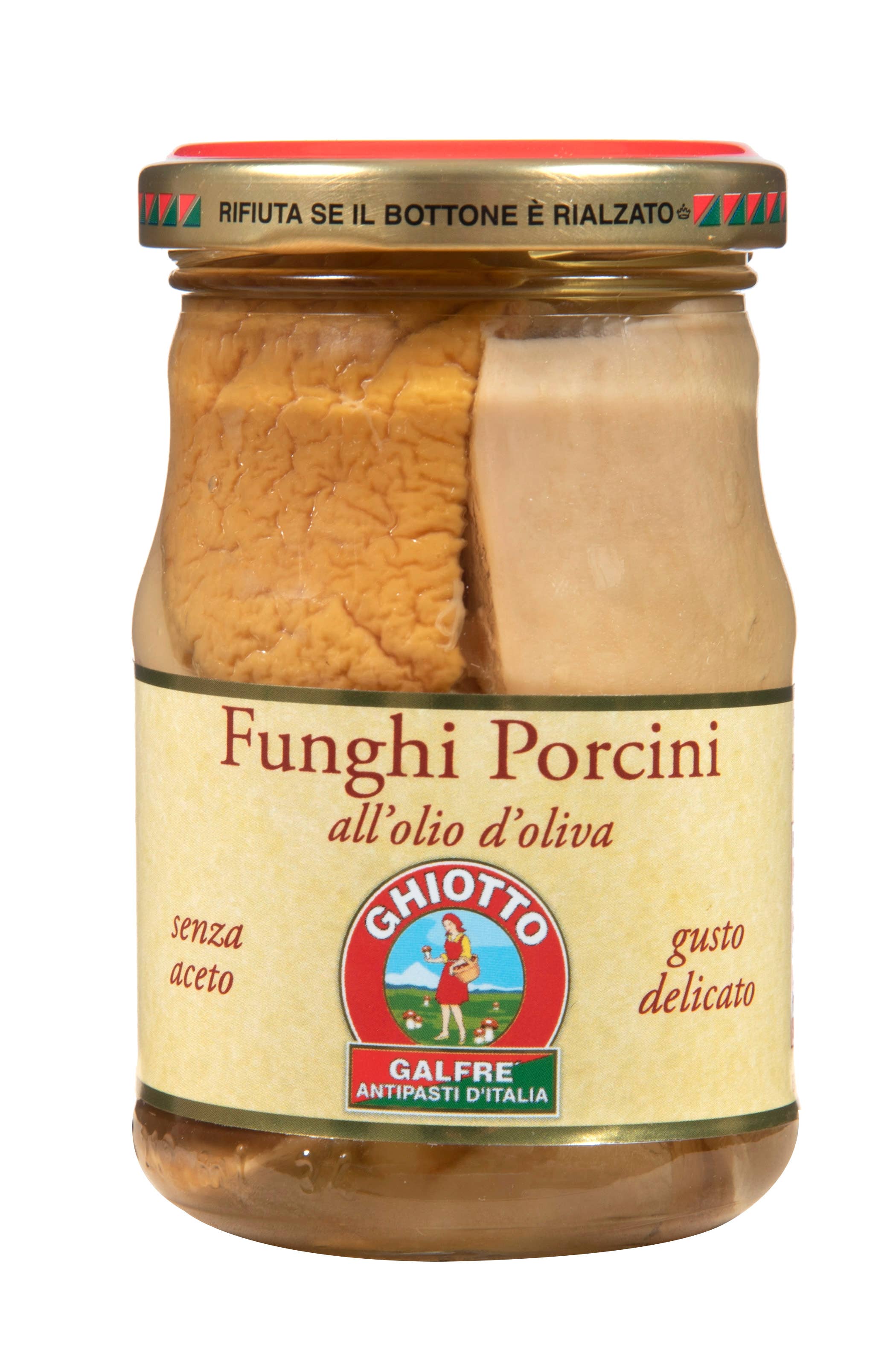 GALFRÈ ANTIPASTI D'ITALIA S.r.l. – Großhandel Oliven – Geschnittene Steinpilze in Olivenöl mit zartem Geschmack, 190 g0