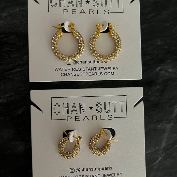 CHANSUTTPEARLS - Wholesale Hoop Earrings - GOLD DIAMOND HOOPS1