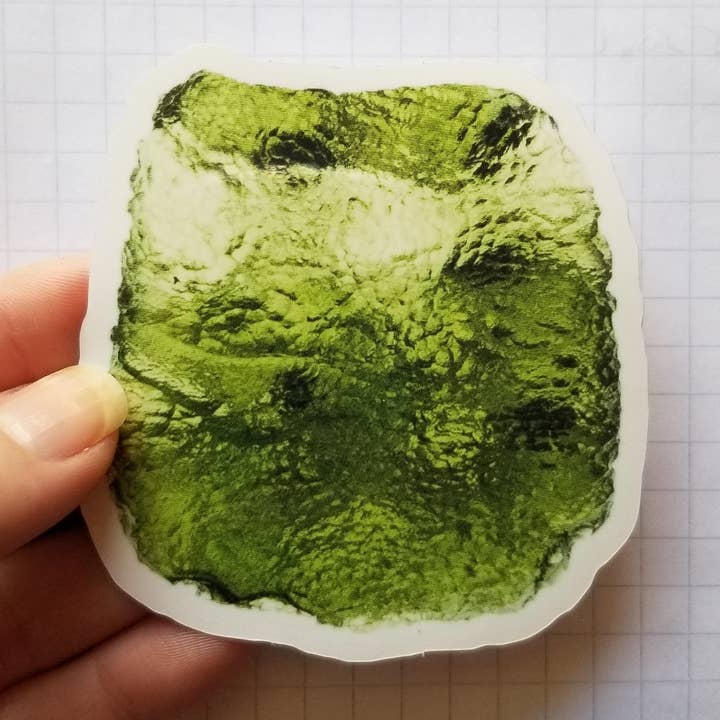 "The Prized Pillow" - Moldavite Stickers - 3" Waterproof Vinyl for wholesale by Copper Bug Jewelry