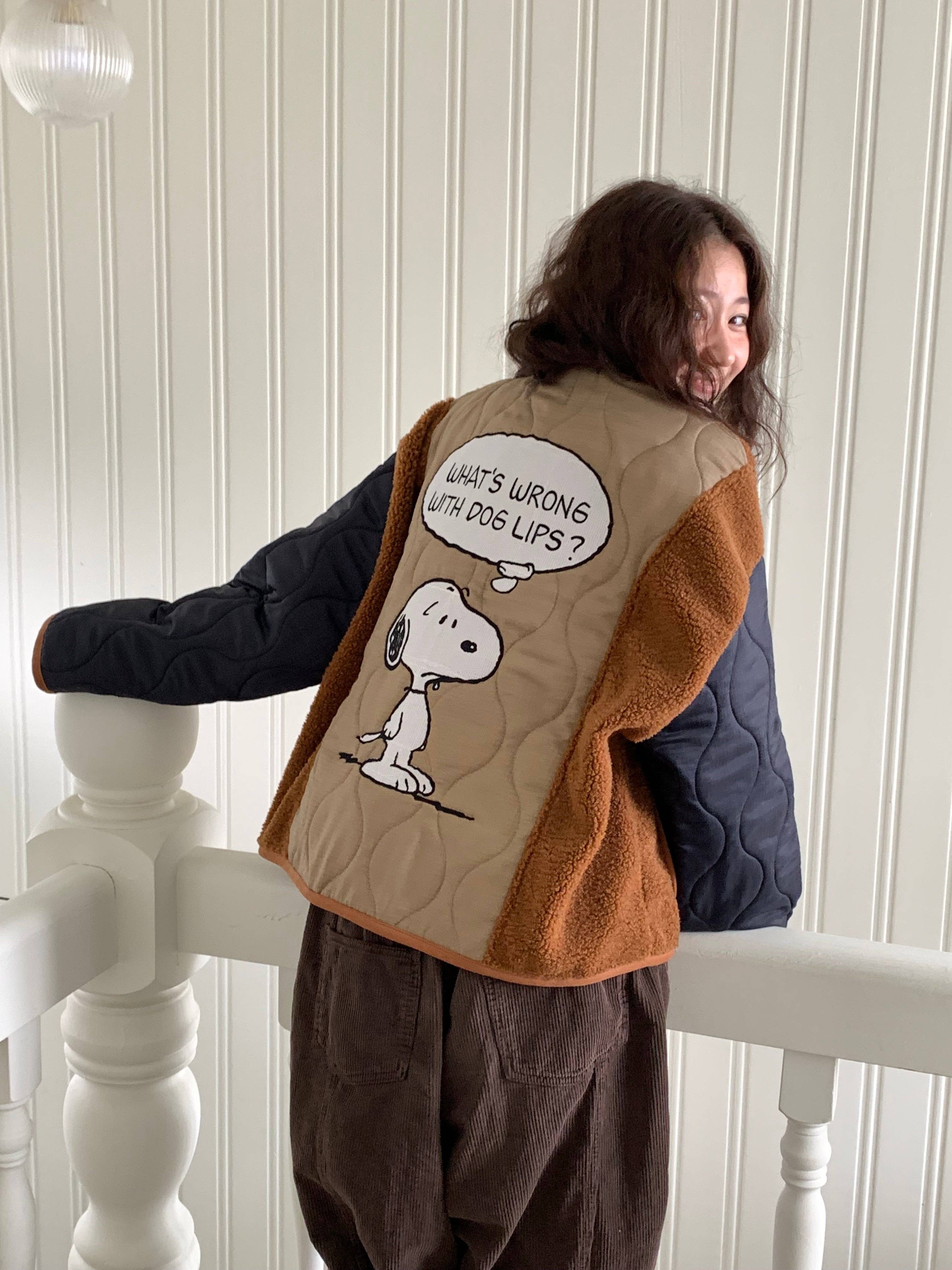 Little Light - Wholesale Puffer Jacket - Women's - Snoopy Limited Edition Sherpa Quilted Fleece Jacket1