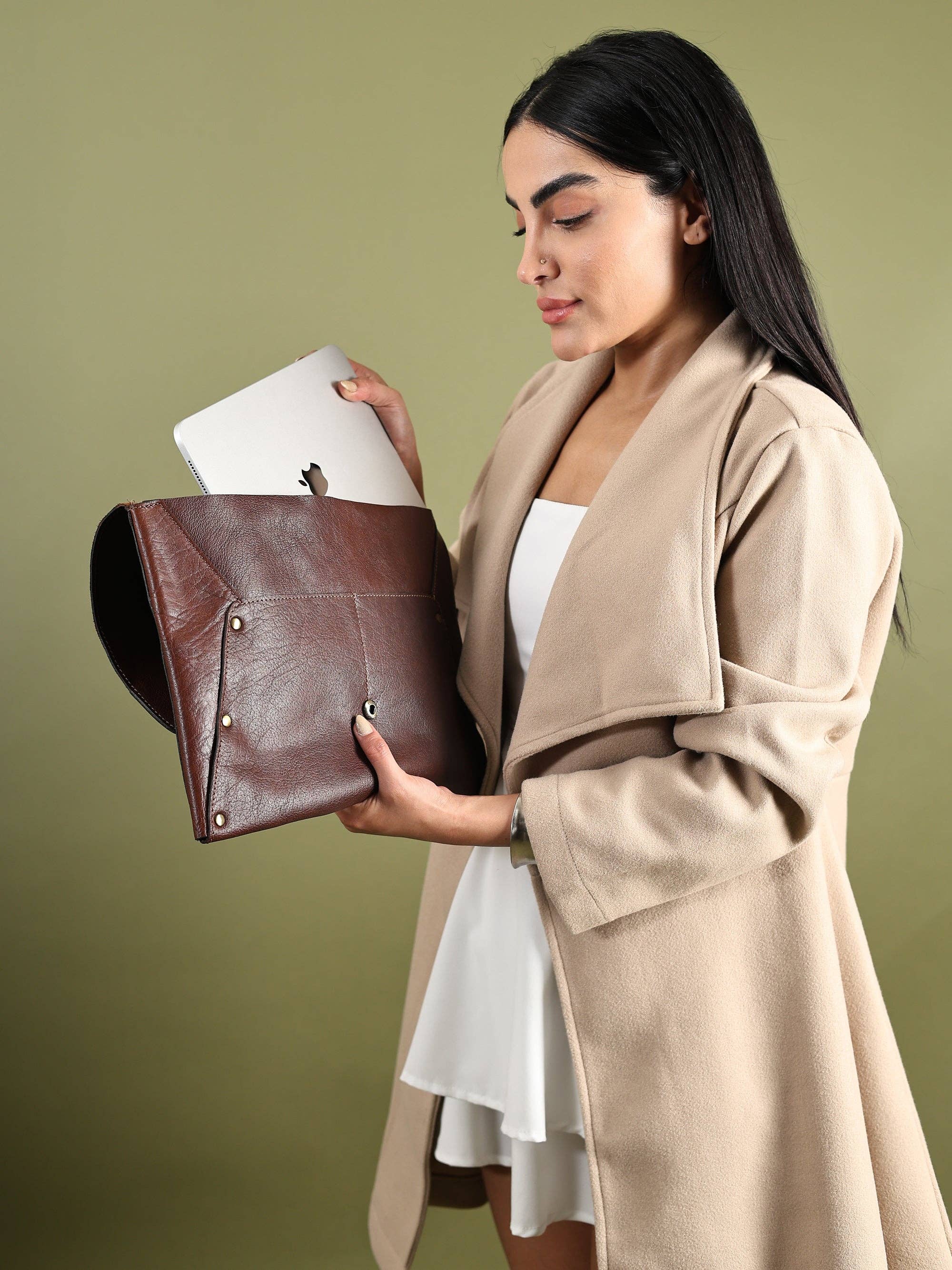 Classy Leather Bags – wholesale Laptop/tablet case – Women's – Urban Leather Laptop Sleeve + Free Sunglass Case2