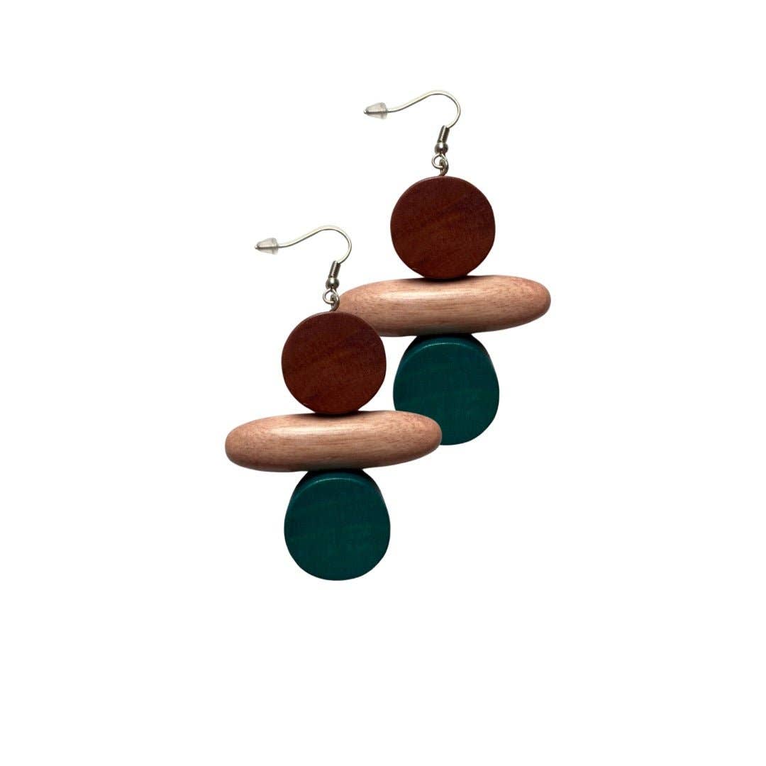 Bijondo - Wholesale Dangle Earrings - Nassau Wooden Earrings0