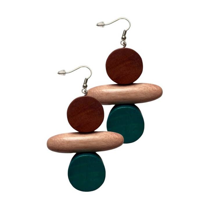 Bijondo - Wholesale Dangle Earrings - Nassau Wooden Earrings0