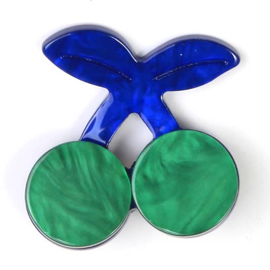 Bright Yellow Cherries Brooch ๐โจ for wholesale by Domoflor s.l