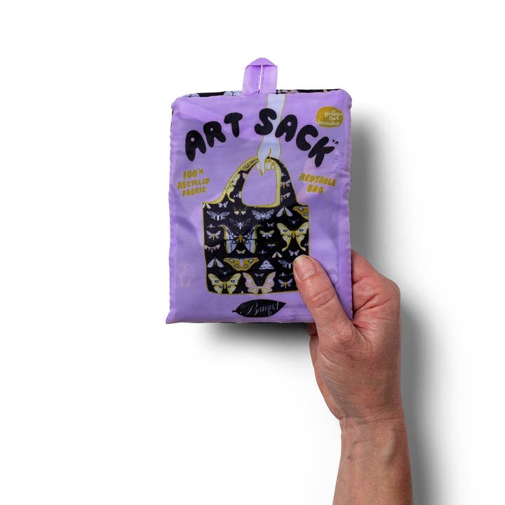 Yellow Owl Workshop - Wholesale Tote Bag - Women's - Moths Art Sack® by Banquet Workshop - Reusable Tote Bag2