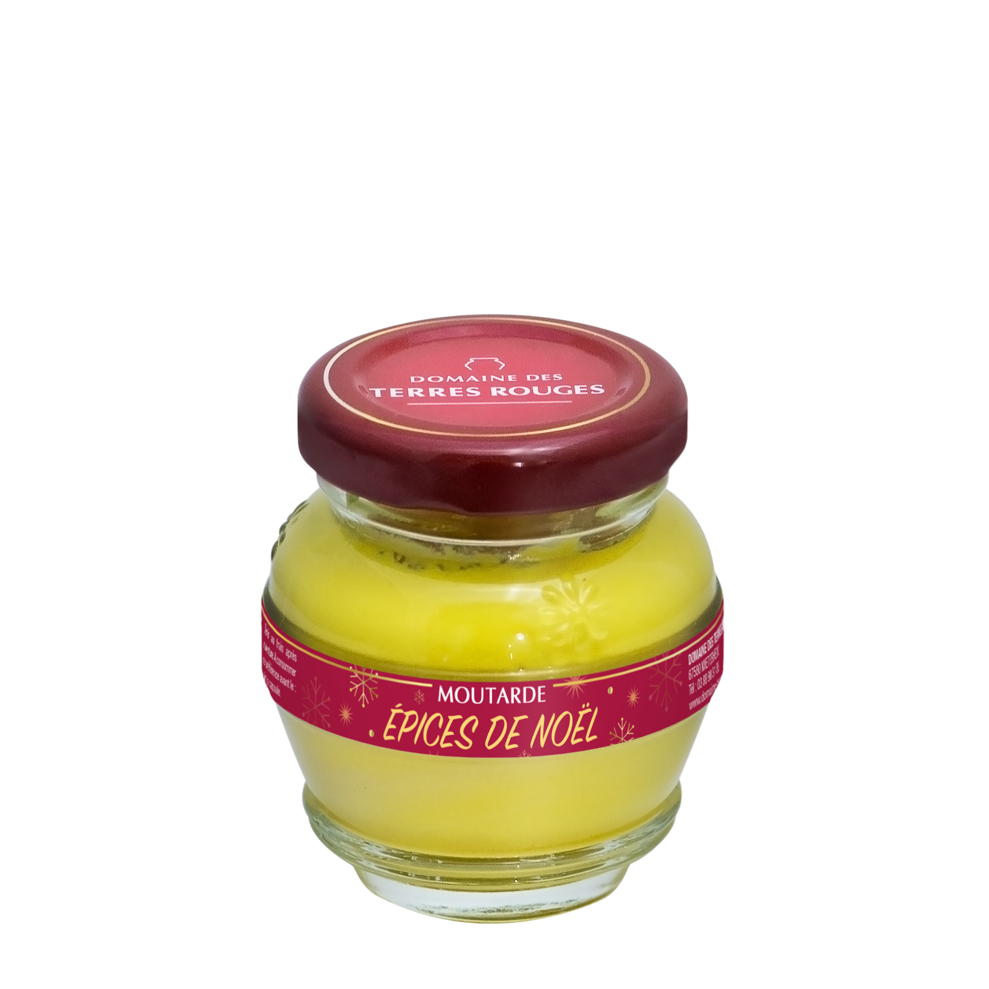 DOMAINE DES TERRES ROUGES - Wholesale Mustard - Christmas Spices Mustard 55 g0
