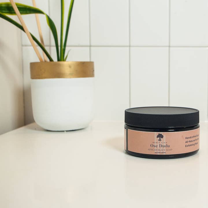 Premium African Black Soap - Luxury Skincare for Radiant Com for wholesale by Merin Kind