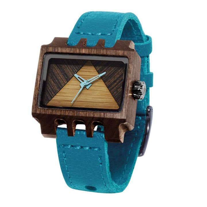 Montre Lenzo Turquoise Pui Timber 2 Q pour la vente par Mistura Timepieces