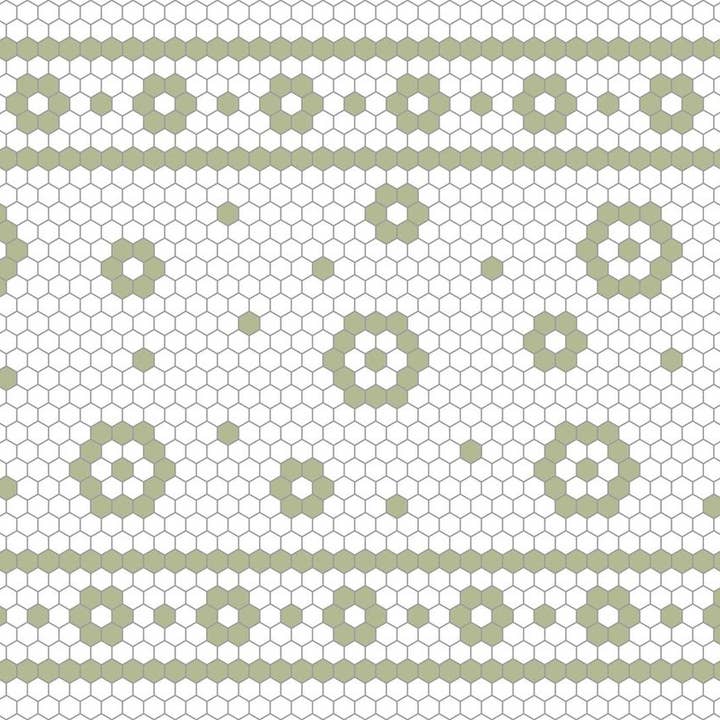 Maison Lorrain - Wholesale Placemat - Napperon De Vinyle Pour Bebe - Mosaique Sauge