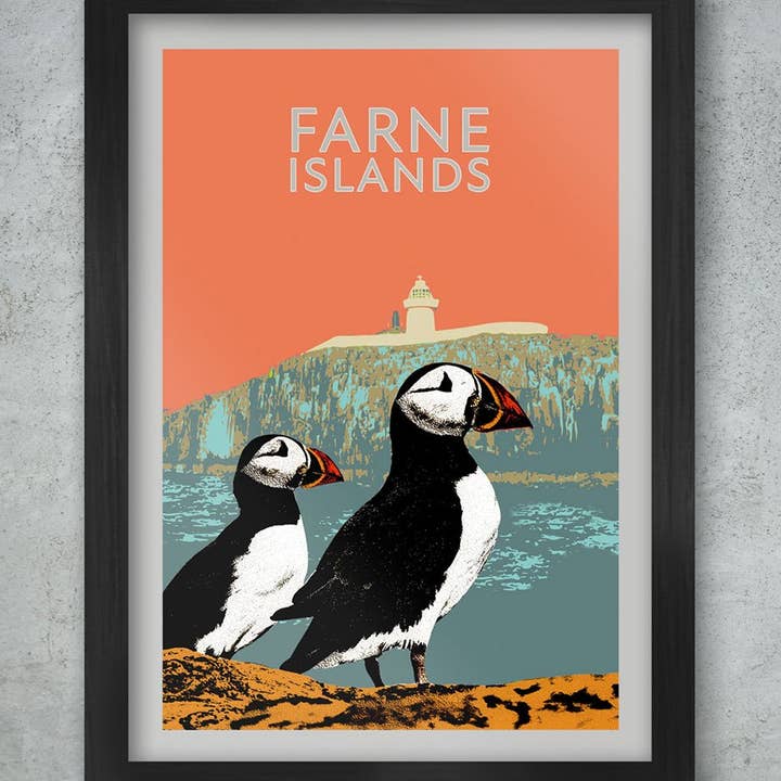 The Northern Line – wholesale Poster – Farne Islands Puffins Poster Print0