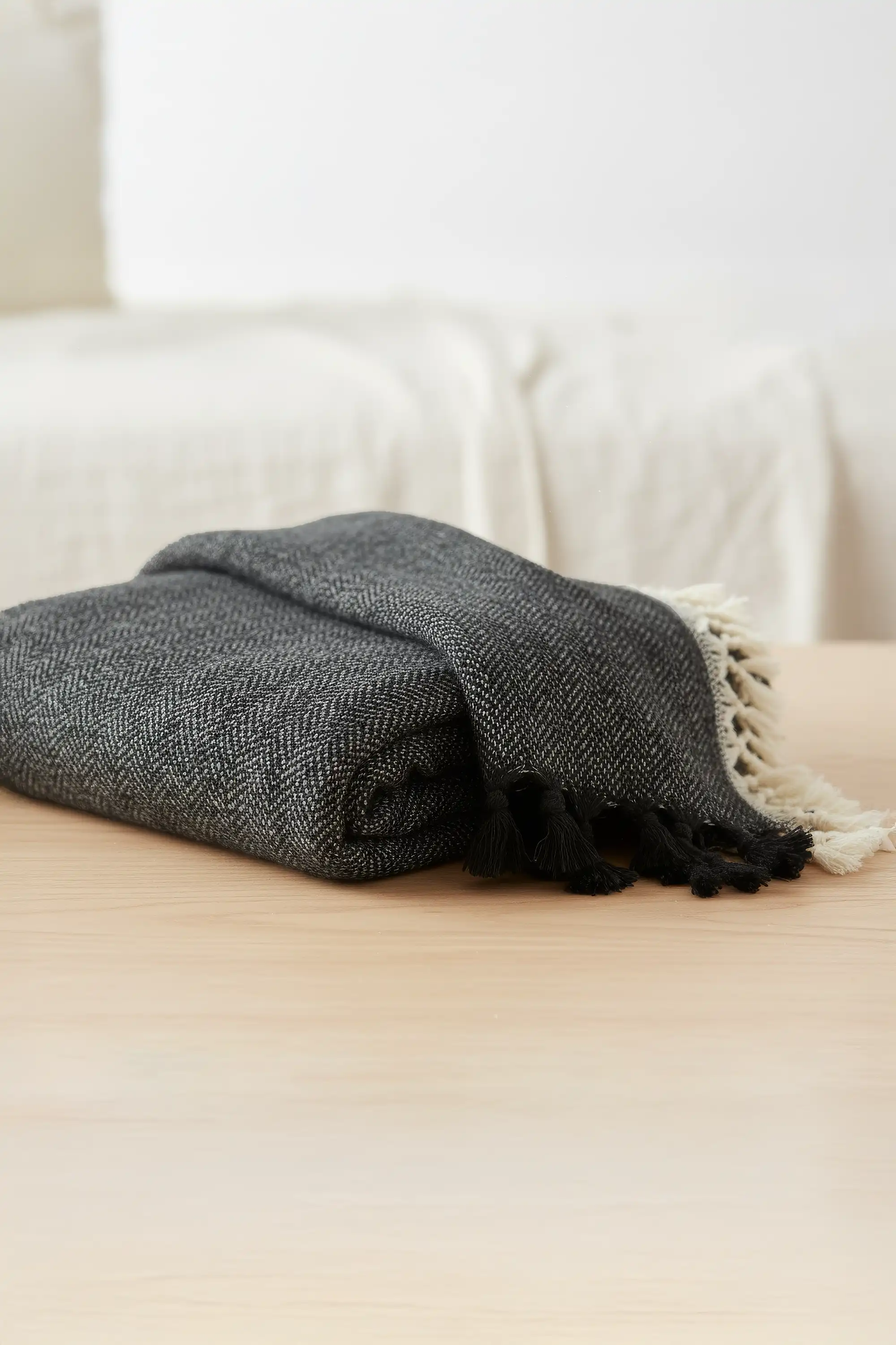 Moa - Vendita all'ingrosso Plaid - Coperta e copriletto Farmhouse a quadretti color crema14