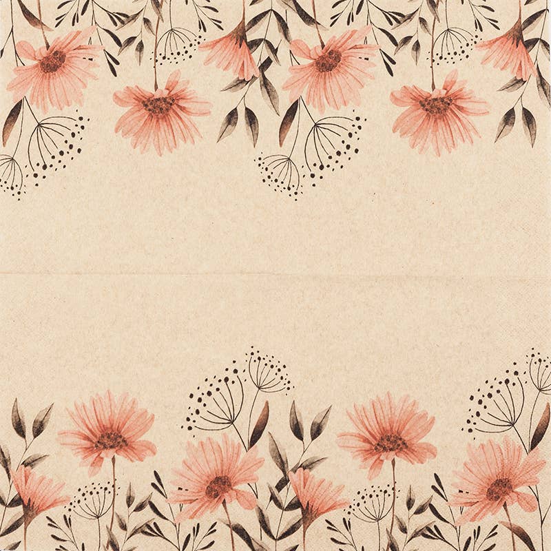 Home Fashion - Carl Dietrich GmbH - Wholesale Disposable Napkin - Lunch Napkins Recycling Tissue Delicate Flowers1