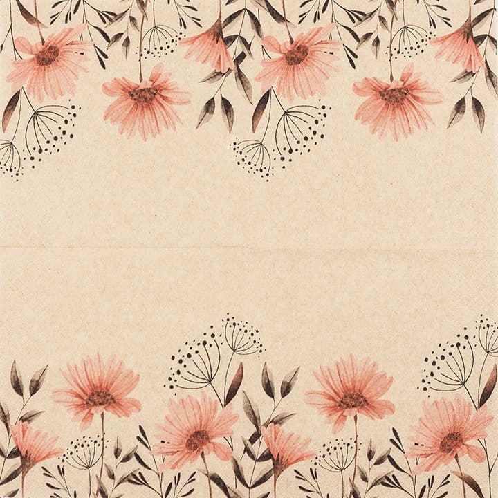 Home Fashion - Carl Dietrich GmbH - Wholesale Disposable Napkin - Lunch Napkins Recycling Tissue Delicate Flowers1