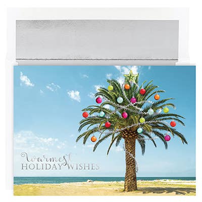 Cartes de vacances décorées dans une boîte de palmiers pour la vente par Masterpiece Studios