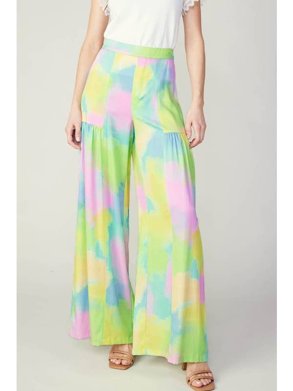 Cotton Candy Printed Wide Pants for wholesale on Faire