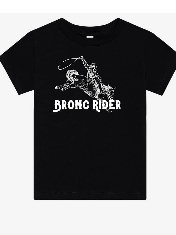 T-shirt graphique jeunesse Bronc Rider pour la vente par Rock n' Rodeo