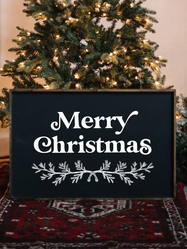 Merry Christmas Large Framed Print for wholesale by Williamraedesigns