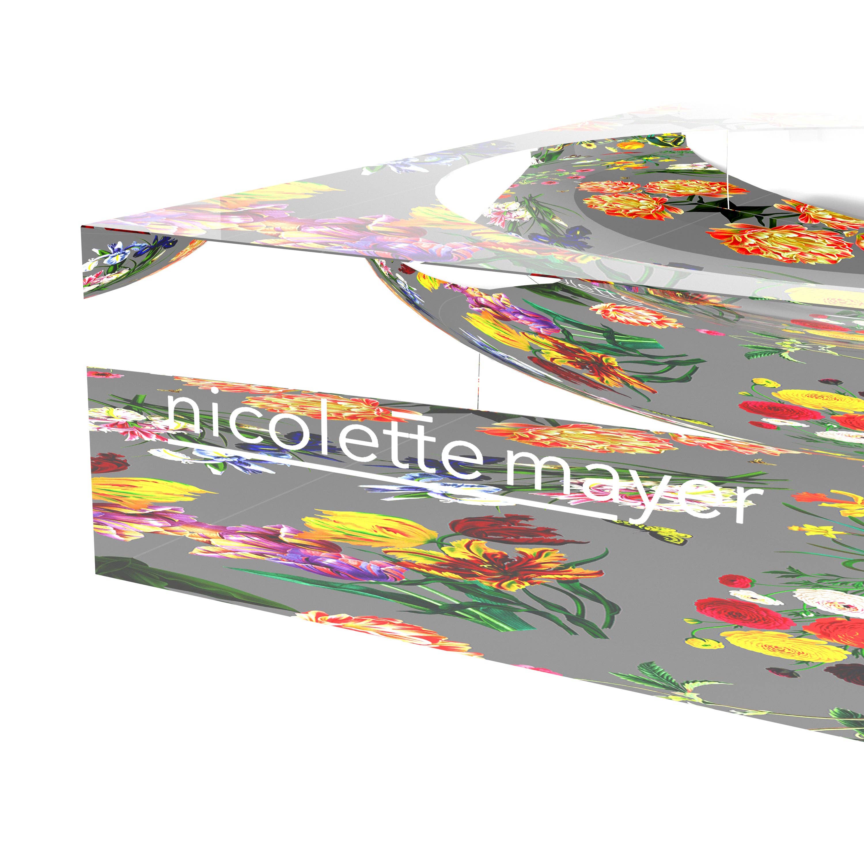 Nicolette Mayer Collection - Vendita all'ingrosso Ciotole/Piatti decorativi - Portaoggetti in Acrilico Grigio Flora Fauna Candy5