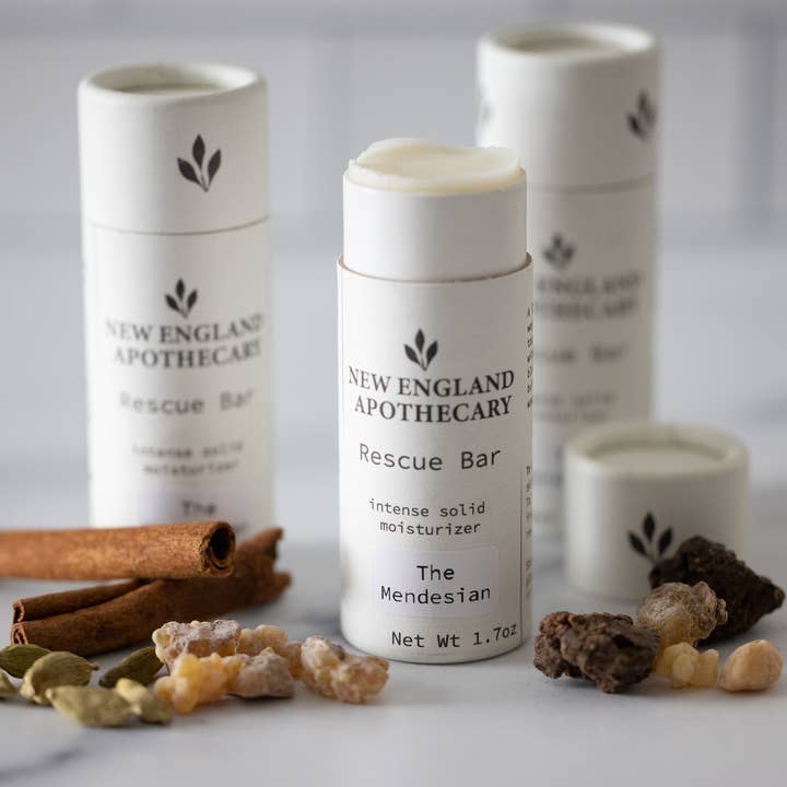 The Mendesian Rescue Bar - historical fragrance body balm for wholesale by New England Apothecary