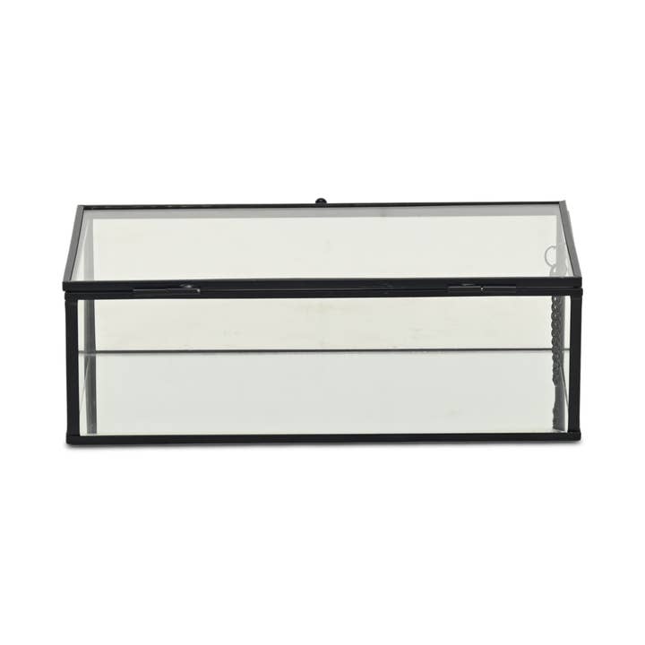 Cheungs Home Decor - Wholesale Decorative Box - Lume Glass & Metal Frame Storage Box