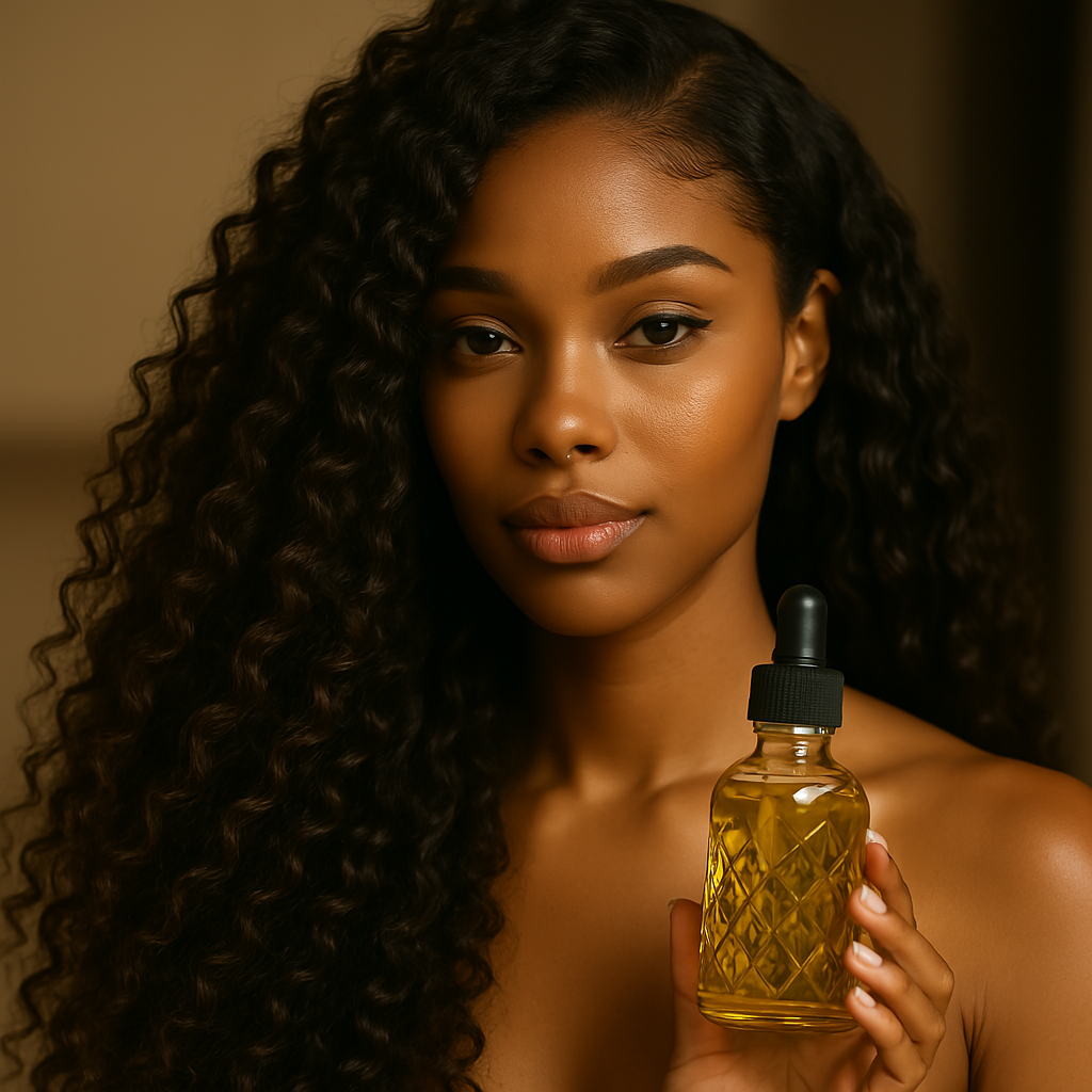 Beautique Goals – Tratamento de couro cabeludo/cabelo por atacado – Óleo Capilar de Alecrim Herbal – Um Elixir Luxuoso para Fios Radiantes1