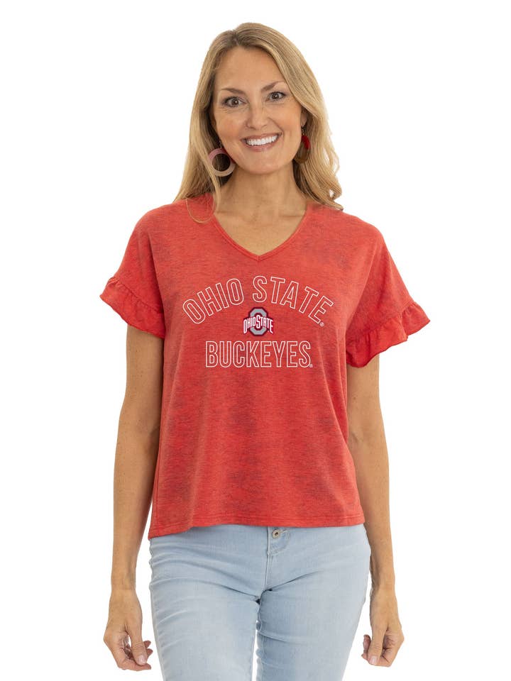 Ohio State Buckeyes Daisy Tee for wholesale by Flying Colors Apparel