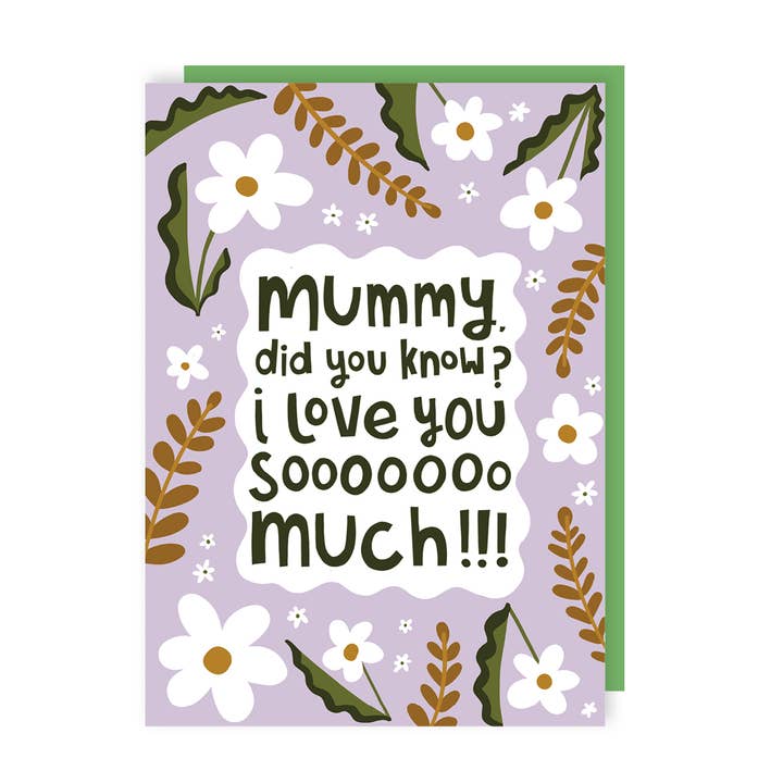 Mummy, Did You Know? Mother's Day Card for wholesale by Lucy Maggie Designs