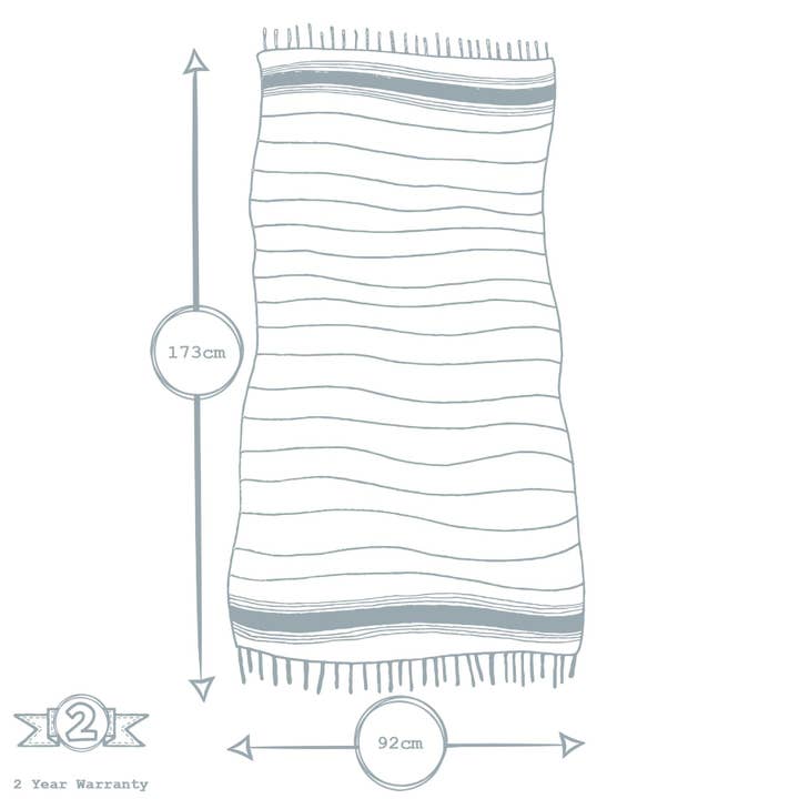 Rinkit Ltd - Wholesale Beach Towel - Nicola Spring 100% Turkish Cotton Beach Bath Towel - Mustard