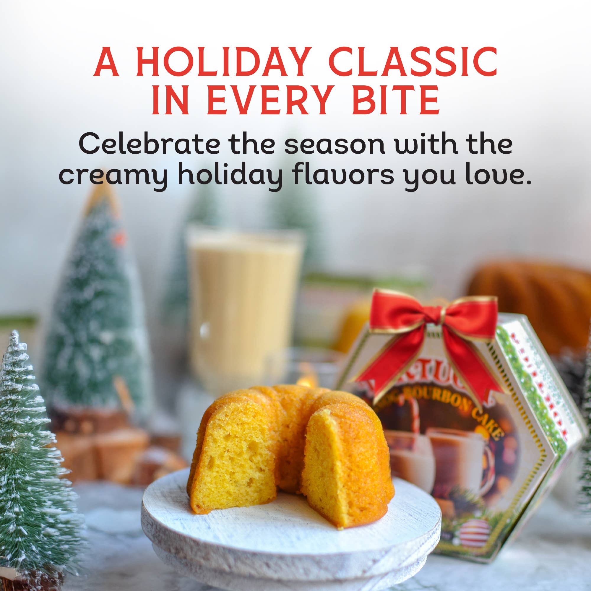 Tortuga Spirit Cake Company - Vente Gâteau - Gâteau Tortuga Eggnog Bourbon 4 oz1