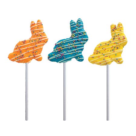 Melville Candy Company - Wholesale Marshmallow - Spring Bunny Marshmallow Pops - Assorted