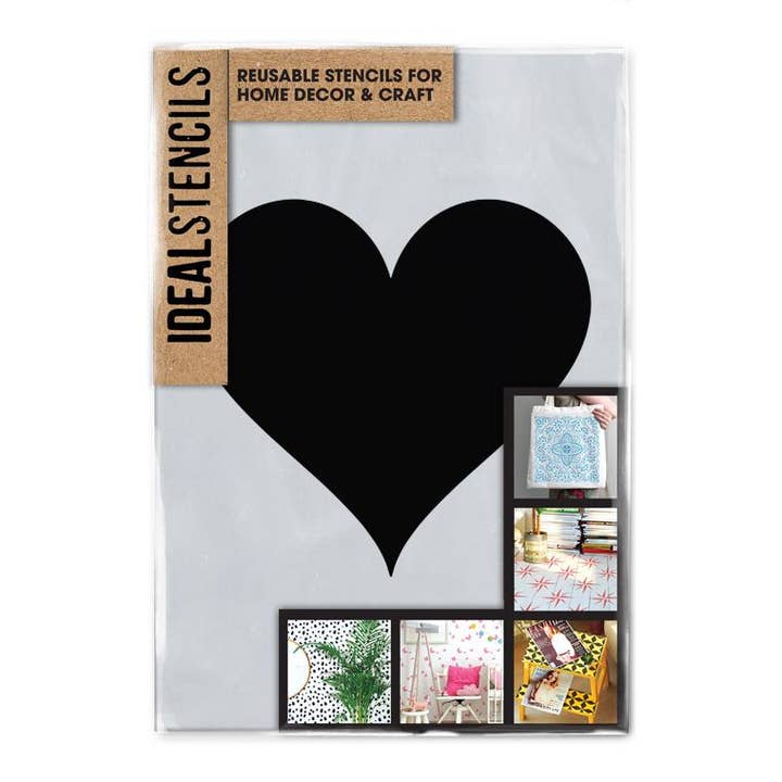 Heart Shape Stencil for wholesale by Ideal Stencils
