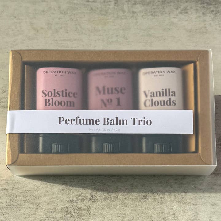 Perfume Balm Gift Set (Set of 3 · 0.5 oz) for wholesale by Operation Wax